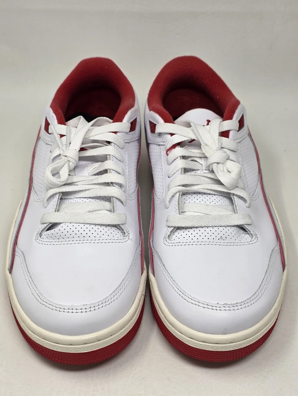 Nike Jordan Flight Court White Sail Black Varsity Red HF3255-106 Men's Size 11